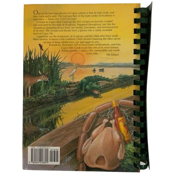 Cajun Men Cook Spiral-Bound Cookbook 1995 Recipes Stories Louisiana - Picture 3 of 12
